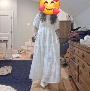 Baltic Born Elegant White Maxi Sleeved Dress